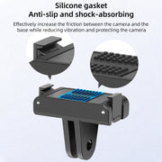For DJI Osmo Action 5 Pro / 4  / 3 Magnetic Quick Release Base Mount Adapter (Black)