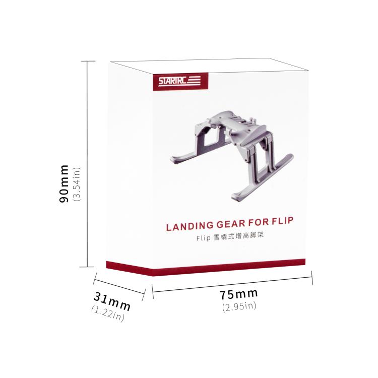 For DJI Flip STARTRC Folding Anti-fall Anti-dirt Heightened Landing Gear Training Rack (Grey)