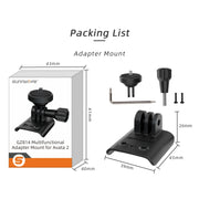 For DJI Avata 2 Sunnylife Action Camera Holder Mount Drone Light Bracket (Black)