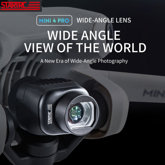 For DJI Mini 4 Pro STARTRC Drone Wide-Angle Lens Filter (Black)