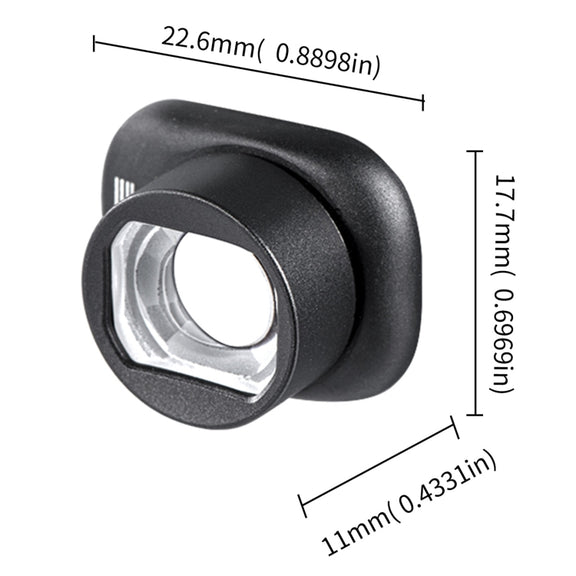 For DJI Mini 4 Pro STARTRC Drone Wide-Angle Lens Filter (Black)