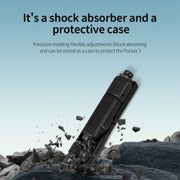 For DJI OSMO Pocket 2 STARTRC Shock Absorbing Step Reducer Carrying Case Storage Bag Box (Black)