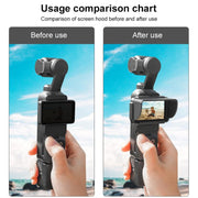 For DJI Osmo Pocket 3 BRDRC Sunshade Hood Screen Shade (Black)