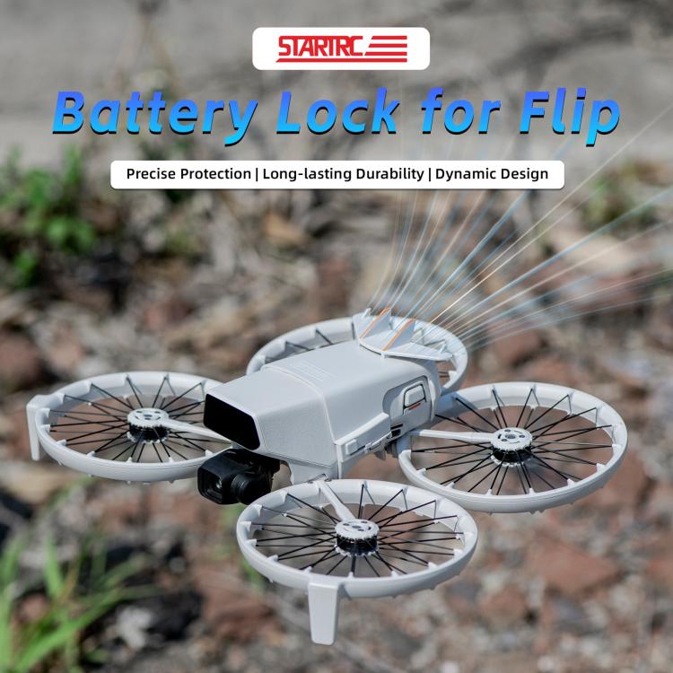 For DJI Flip STARTRC Battery Quick-release Flying Tail Cover (Grey)