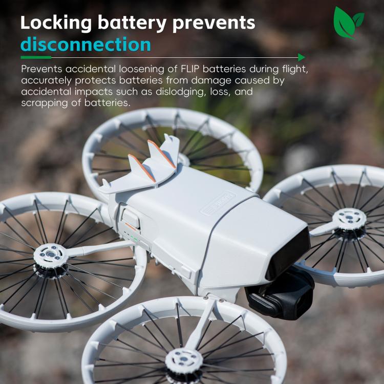 For DJI Flip STARTRC Battery Quick-release Flying Tail Cover (Grey)