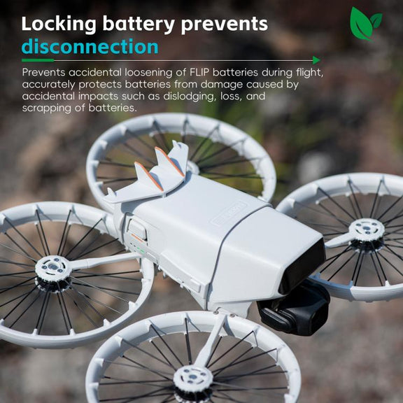 For DJI Flip STARTRC Battery Quick-release Flying Tail Cover (Grey)