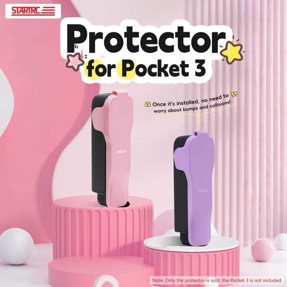 For DJI Osmo Pocket 3 STARTRC Storage Box Protective Case with Lanyard (Pink)