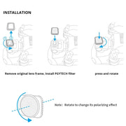 PGYTECH P-16A-032 UV Lens Filter for DJI Mavic Air 2 Drone Accessories