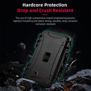 For DJI Osmo 360 STARTRC Water-resistant EVA ABS Dual-layer Suitcase Storage Box (Black)