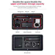 For DJI Osmo 360 STARTRC Water-resistant EVA ABS Dual-layer Suitcase Storage Box (Black)
