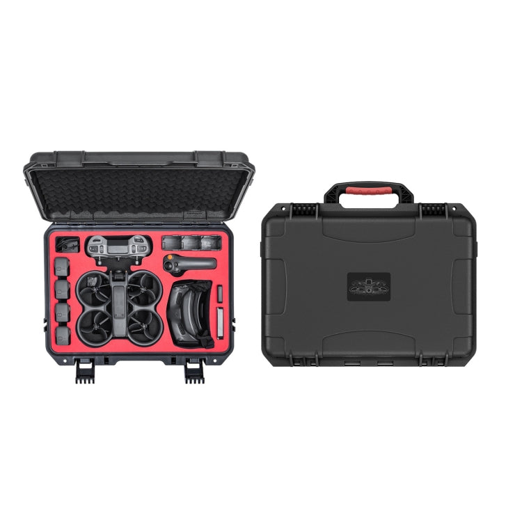 For DJI Avata 2 STARTRC M2 ABS Water-resistant Shockproof Suitcase Storage Box (Black)