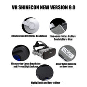 VR SHINECON G07E Virtual Reality 3D Video Glasses Suitable for 4.0 inch