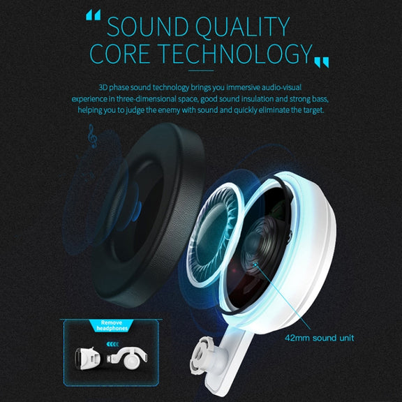 VR SHINECON G06E Virtual Reality 3D Video Glasses Suitable for 4.7 inch