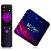 H96 Max V11 4K Smart TV BOX Android 11.0 Media Player with Remote Control, RK3318 Quad-Core 64bit Cortex-A53, RAM: 4GB, ROM: 64GB, Support Dual Band WiFi, Bluetooth, Ethernet, EU Plug