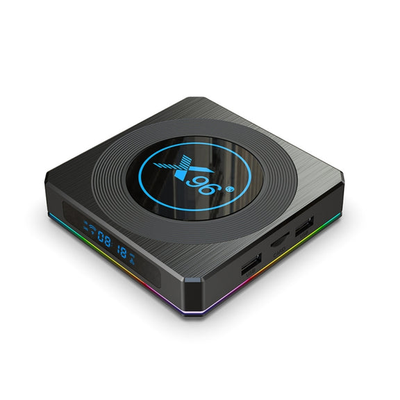 X96 X4 8K Smart TV BOX Android 11.0 Media Player with Remote Control, Amlogic S905X4 Quad Core ARM Cortex A55, RAM: 4GB, ROM: 64GB, Support 100M, Dual Band WiFi, Bluetooth, US Plug