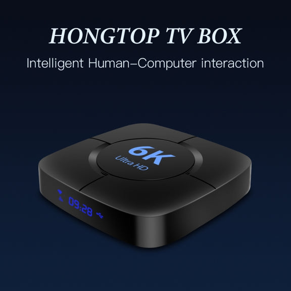 6K UHD Smart TV Box, Android 10.0, Allwinner H616 Quad Core, 2GB+8GB,UK Plug