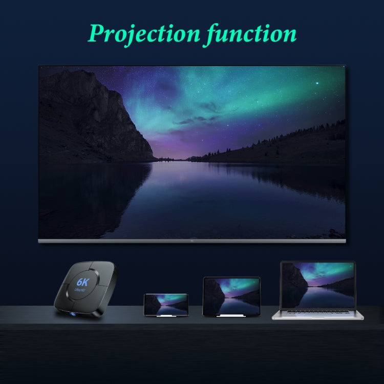 6K UHD Smart TV Box, Android 10.0, Allwinner H616 Quad Core, 2GB+8GB,UK Plug