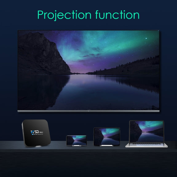 H50 Mini 4K Smart Network TV Box, Android 10.0, RK3318 Quad Core, 2GB+8GB, US Plug