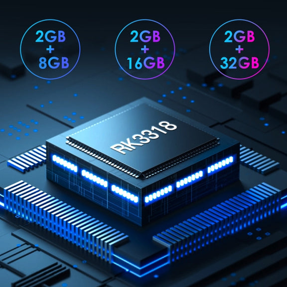 H50 Mini 4K Smart Network TV Box, Android 10.0, RK3318 Quad Core, 2GB+8GB, US Plug