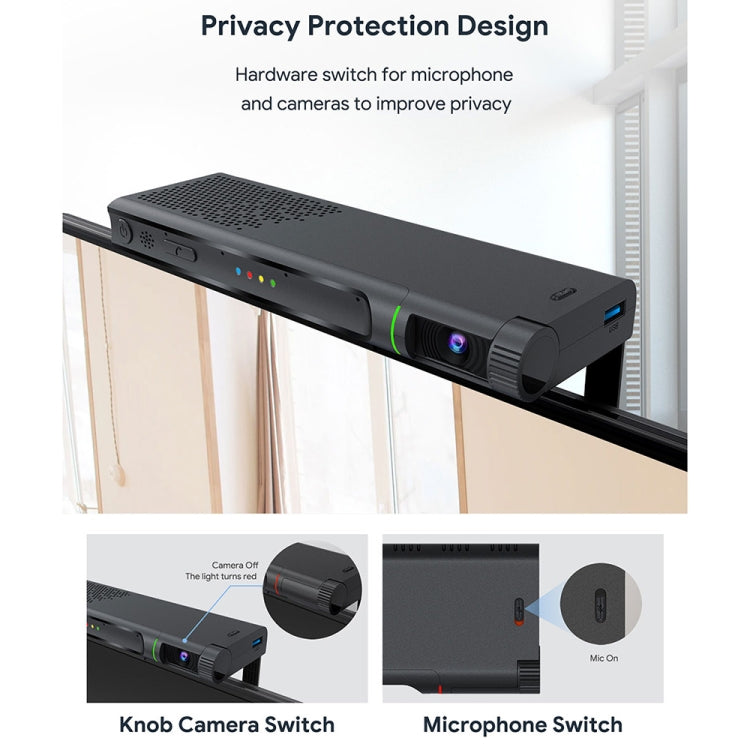 MECOOL KA2 Video Calling on TV Android 10.0 Smart TV Box with Remote Control, Amlogic S905X4 Quad Core Cortex A35, 4GB+64GB, Dual-Band / Ethernet / Camera(US Plug)