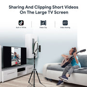 MECOOL KA2 Video Calling on TV Android 10.0 Smart TV Box with Remote Control, Amlogic S905X4 Quad Core Cortex A35, 4GB+64GB, Dual-Band / Ethernet / Camera(AU Plug)