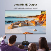 HK1 RBOX-H8S 4K Ultra HD Android 12.0 Smart TV Box with Remote Control, Allwinner H618 Quad-Core, 4GB+32GB(EU Plug)