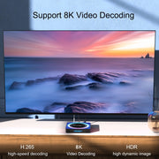 Acrylic X88 Pro 13 8K Ultra HD Android 13.0 Smart TV Box with Remote Control, RK3528 Quad-Core, 2GB+16GB(US Plug)