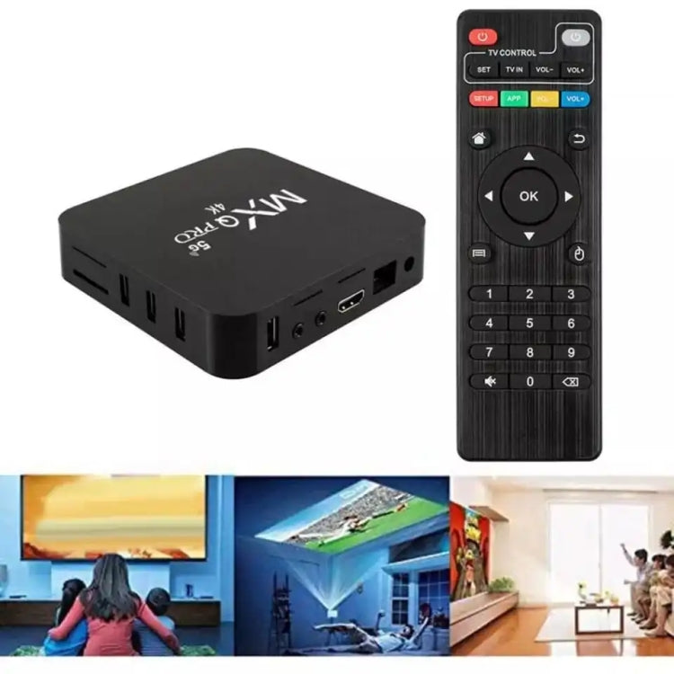 MXQ Pro 4K TV Box Rockchip RK3228A Quad Core CPU Android 7.1, 1GB+8GB wtih Remote Control, EU Plug