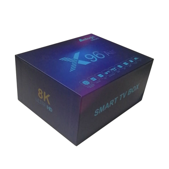 X96 Air 8K Smart TV BOX Android 9.0 Media Player with Remote Control, Quad-core Amlogic S905X3, RAM: 4GB, ROM: 32GB, Dual Band WiFi, Bluetooth, EU Plug