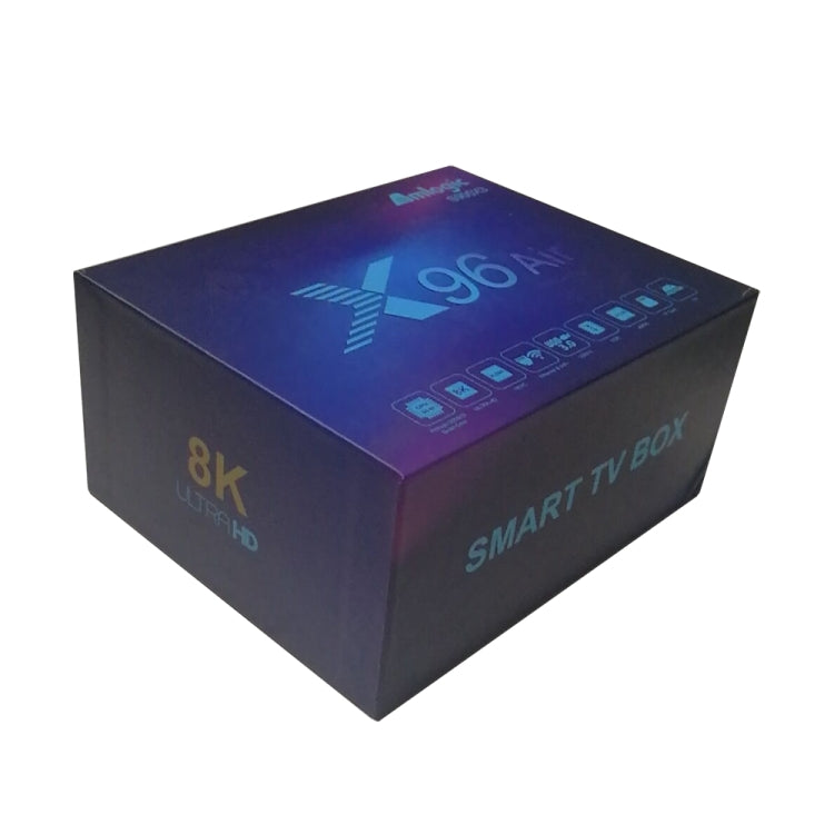 X96 Air 8K Smart TV BOX Android 9.0 Media Player with Remote Control, Quad-core Amlogic S905X3, RAM: 4GB, ROM: 32GB, Dual Band WiFi, Bluetooth, EU Plug