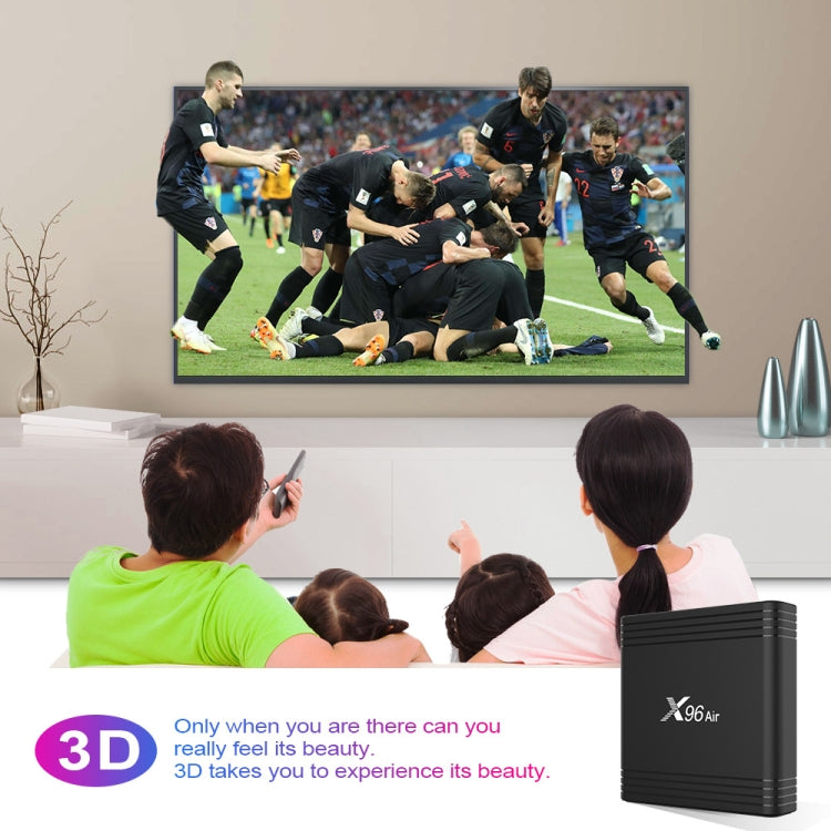 X96 Air 8K Smart TV BOX Android 9.0 Media Player with Remote Control, Quad-core Amlogic S905X3, RAM: 4GB, ROM: 64GB, Dual Band WiFi, Bluetooth, EU Plug