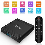 X96 Air 8K Smart TV BOX Android 9.0 Media Player with Remote Control, Quad-core Amlogic S905X3, RAM: 4GB, ROM: 64GB, Dual Band WiFi, Bluetooth, EU Plug