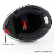 Soman 955 Skyeye Motorcycle Full / Open Face Bluetooth Helmet Headset Full Face, Supports Answer / Hang Up Calls(Pearl White)