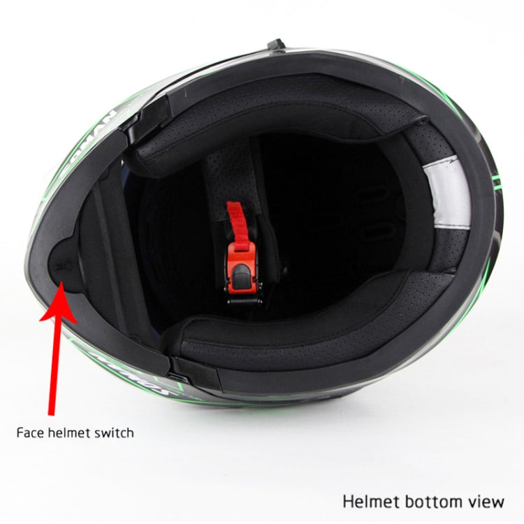 Soman 955 Skyeye Motorcycle Full / Open Face Bluetooth Helmet Headset Full Face, Supports Answer / Hang Up Calls(Pearl White)