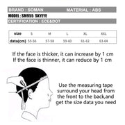 Soman 955 Skyeye Motorcycle Full / Open Face Bluetooth Helmet Headset Full Face, Supports Answer / Hang Up Calls(Pearl White)
