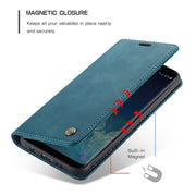 CaseMe-013 Multifunctional Retro Frosted Horizontal Flip Leather Case with Card Slot & Holder & Wallet for Galaxy S8 Plus(Blue)