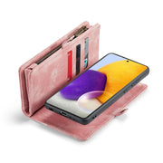 CaseMe-008 For Samaung Galaxy A30S／A50S／A50 Detachable Multifunctional Flip Leather Case (Pink)