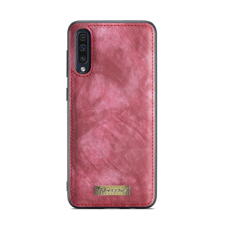 For Samsung Galaxy A70 CaseMe-008 Detachable Multifunctional Flip Leather Phone Case(Red)