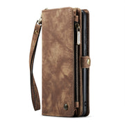 CaseFor Samsung Galaxy A70 CaseMe-008 Detachable Multifunctional Flip Leather Phone Case(Brown)