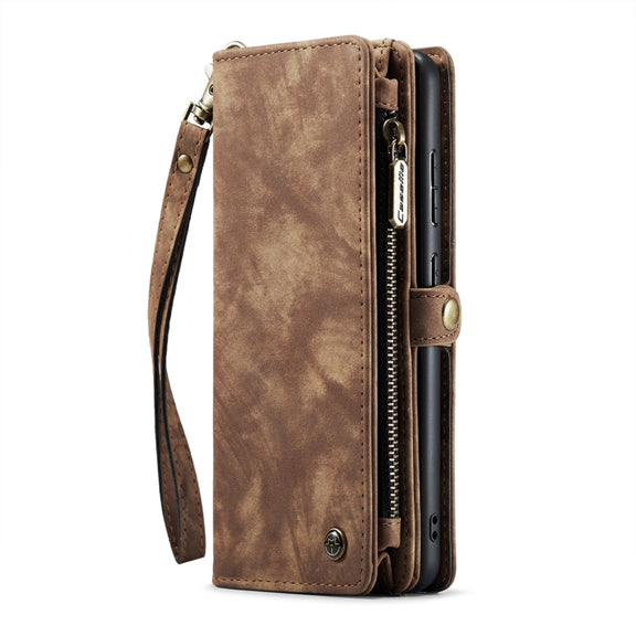 CaseFor Samsung Galaxy A70 CaseMe-008 Detachable Multifunctional Flip Leather Phone Case(Brown)