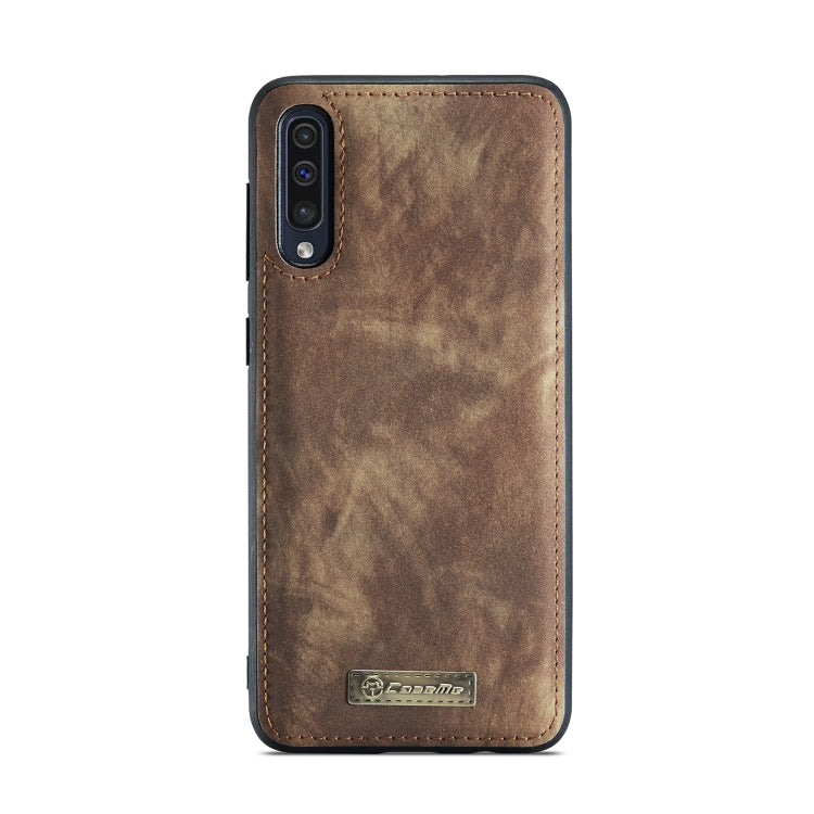 CaseFor Samsung Galaxy A70 CaseMe-008 Detachable Multifunctional Flip Leather Phone Case(Brown)