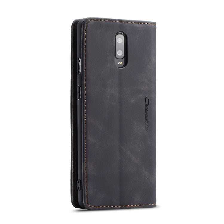 CaseMe-013 Multifunctional Horizontal Flip Leather Case with Card Slot & Holder for OnePlus 7(Black)