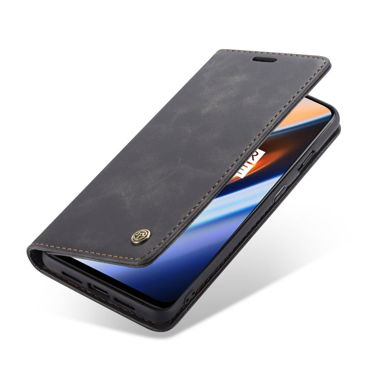 CaseMe-013 Multifunctional Horizontal Flip Leather Case with Card Slot & Holder for OnePlus 7(Black)