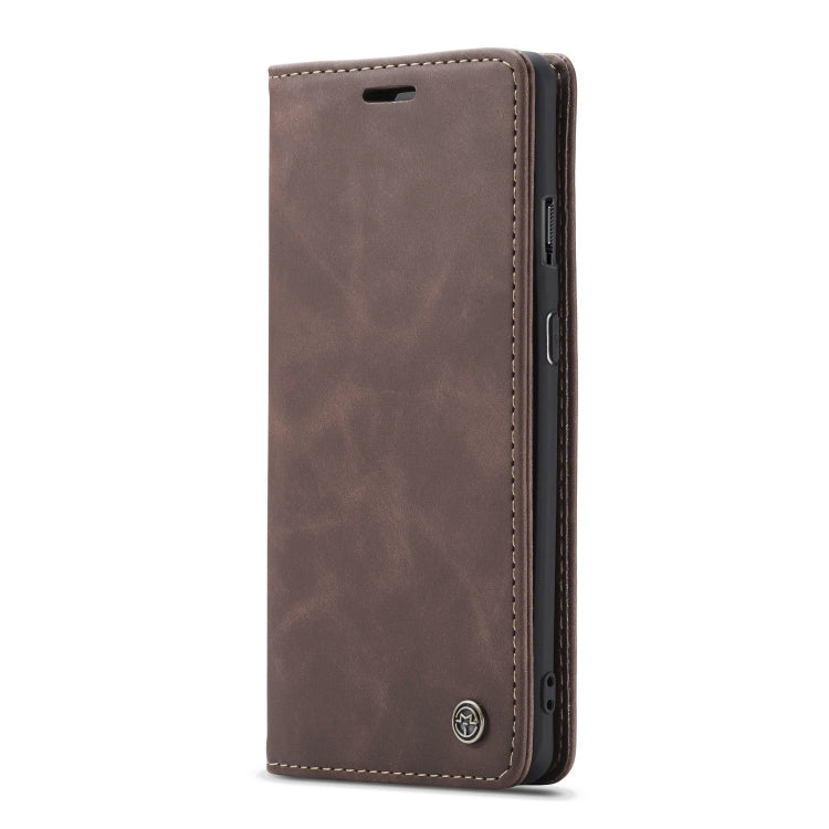 CaseMe-013 Multifunctional Horizontal Flip Leather Case with Card Slot & Holder for OnePlus 7(Coffee)