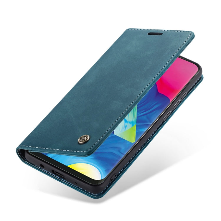 CaseMe-013 Multifunctional Horizontal Flip Leather Case with Card Slot & Holder for Galaxy M10(Blue)