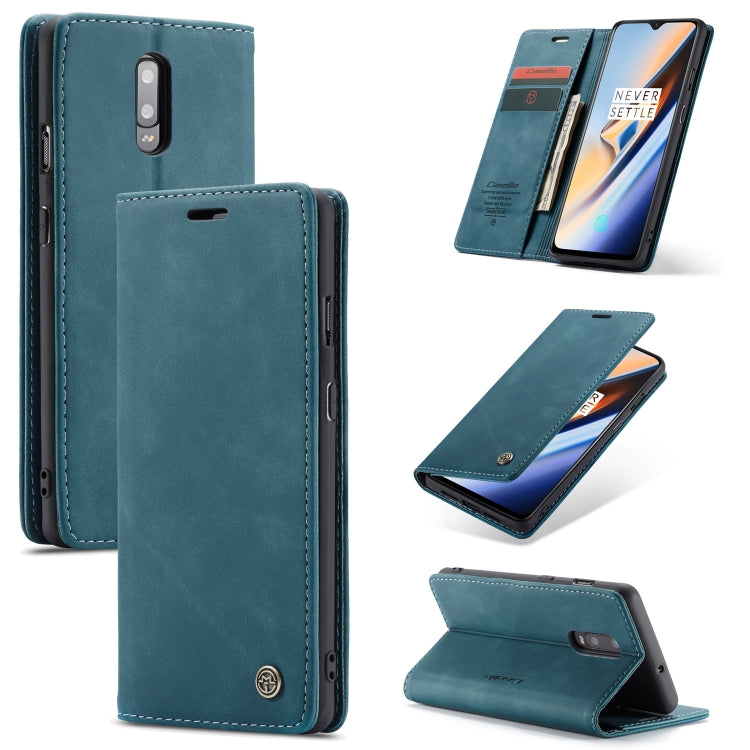 CaseMe-013 Multifunctional Horizontal Flip Leather Case with Card Slot & Holder for Galaxy M20(Blue)