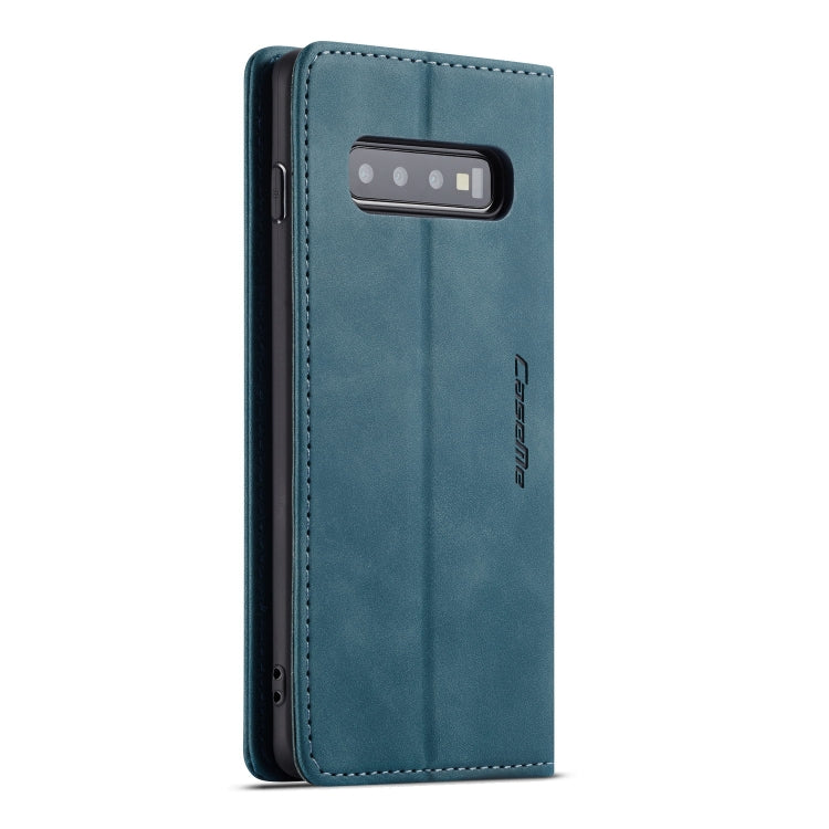CaseMe-013 Multifunctional Horizontal Flip Leather Case with Card Slot & Holder for Galaxy S10 5G(Blue)