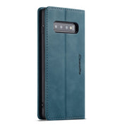 CaseMe-013 Multifunctional Horizontal Flip Leather Case with Card Slot & Holder for Galaxy S10 5G(Blue)