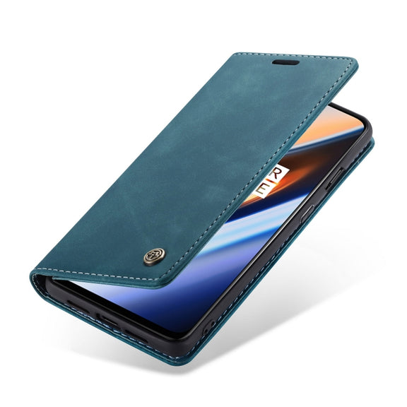 CaseMe-013 Multifunctional Horizontal Flip Leather Case with Card Slot & Holder for OnePlus 7(Blue)