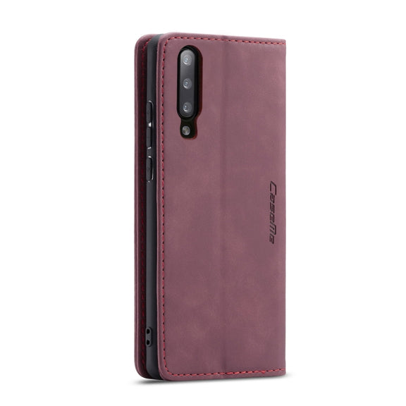 CaseMe-013 Multifunctional Horizontal Flip Leather Case with Card Slot & Holder for Xiaomi 9(Wine Red)